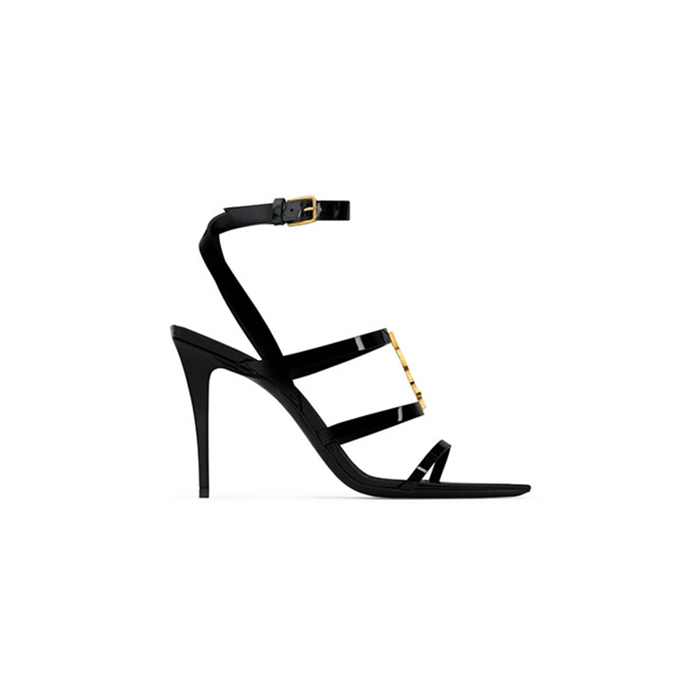 YSL CASSANDRA SANDALS IN PATENT LEATHER 8227911TVDD1000